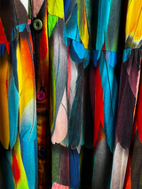 Vestido Camisero Plumas