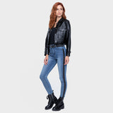 Campera Snake Black Ecocuero