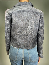 Chaqueta Cuero Cordero Aplicaciones