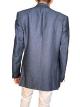 Blazer Azul Lino