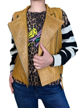 Chaqueta Camel Cuero