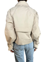 Trench Crop Doble Botonadura