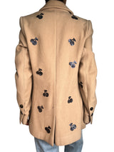 Abrigo Lana y Cashmere Cherry