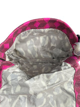 Bandolera Cuero Magenta