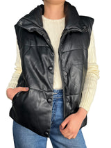 Parka Ecocuero sin Manga