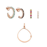 Set 4 Aros y Un Dije