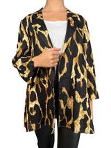 Blazer Lino Animal Print
