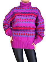 Sweater De Grecas Alpinos en Lana De Sauce
