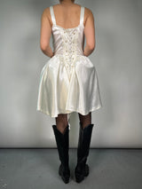 Vestido Satinado Blanco