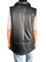 Parca Cuero Sin Mangas