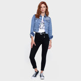 Polera Red City White