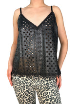 Top Janice Lace Ecocuero