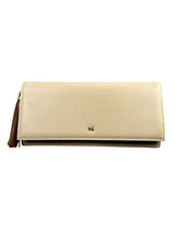 Billetera Cuero Beige