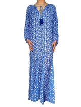 Vestido Largo Block Print