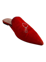 Mules Rojos Terciopelo