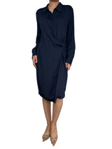 Vestido Cruzado Azul