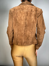 Chaqueta Cuero Camel