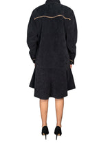 Vestido Con Ribetes en Contraste