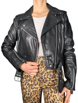 Chaqueta tipo Biker Cuero