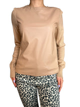 Sweater Juana Lana Y Ecocuero