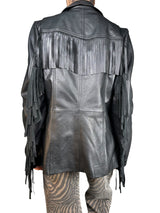 Chaqueta Cuero Flecos