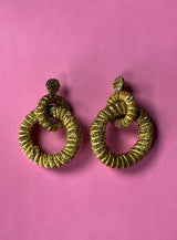 Aros Lurex Dorados XL