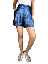 Shorts Azul Metalizado