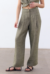 Pantalón Lino High Waist