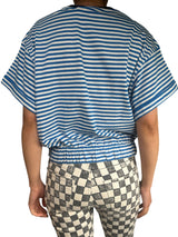 Polera Con Lineas Azules