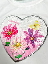 Polera Corazón Lentejuelas NIÑA