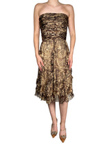 Vestido Seda Detalles Drapeados