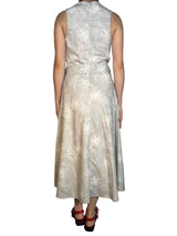 Vestido Gris Flowers