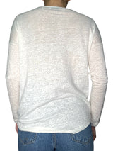 Polera Botones Blanca