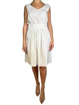 Vestido Blanco Bolsillos