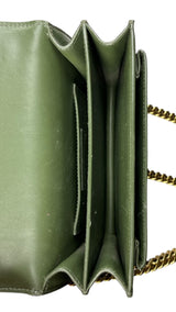 Cartera Cuero Verde