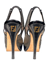 Tacones Slingback Cuero