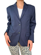 Blazer Lana Azul Marino