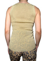 Polera Tejida Fibras Metalizadas