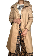 Trench Beige Capucha Desmontable