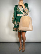 Cartera Beige Cuero