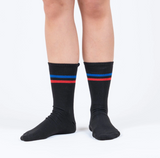 Calcetines Negro Tricolor Largo