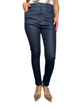 Jeans Slim Satin Blue
