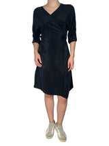 Vestido Wrap Negro