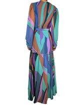 Vestido Geo Wrap Multicolor