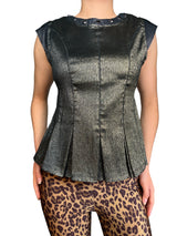 Blusa Elasticada Fibras Metalizadas