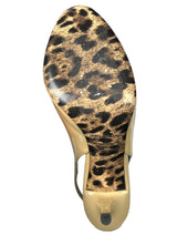 Sandalias Patent Peep-Toe Slingback Pumps