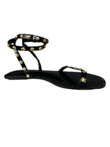 Sandalias Tachas Doradas