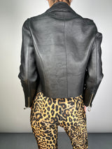 Chaqueta Cuero Aplicaciones