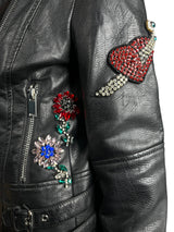 Chaqueta Ecocuero Lentejuelas