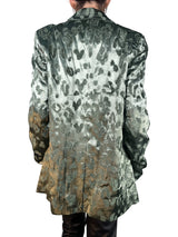 Blazer Viscosa Satinado Jacquard